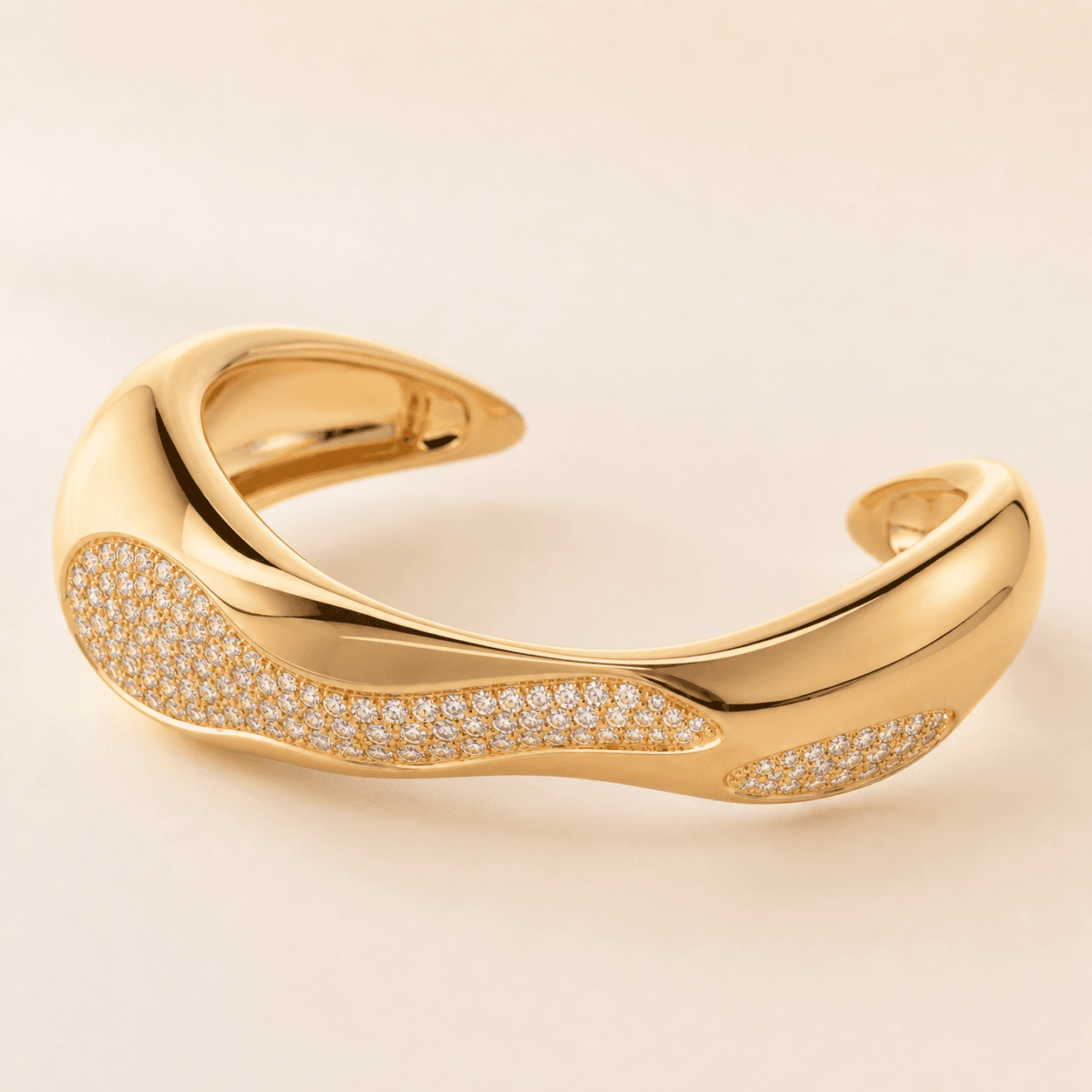 Sculpted Gold Cuff